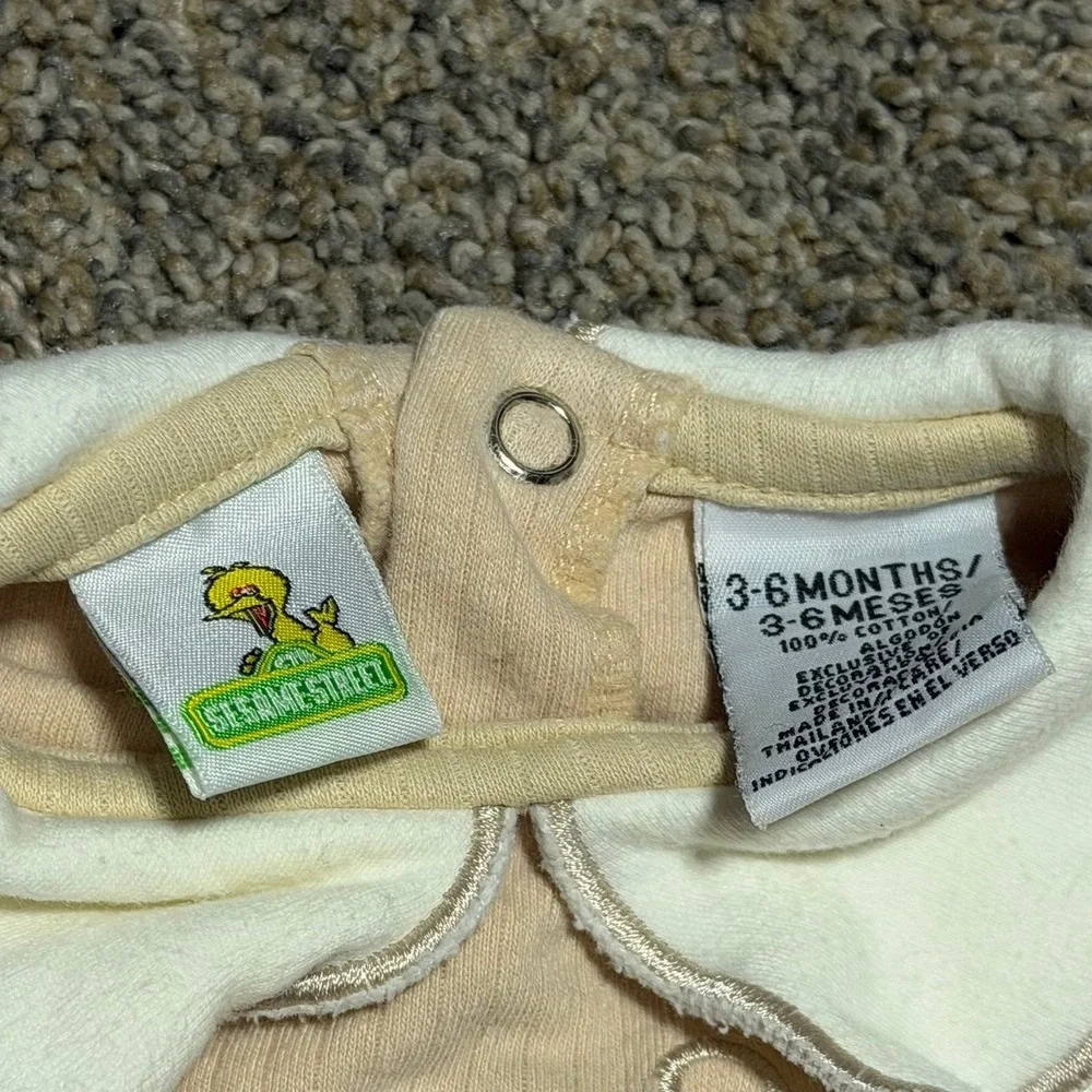 Vintage Sesame Street Baby‎ Sleeper 3-6 Months Footed One Piece Romper